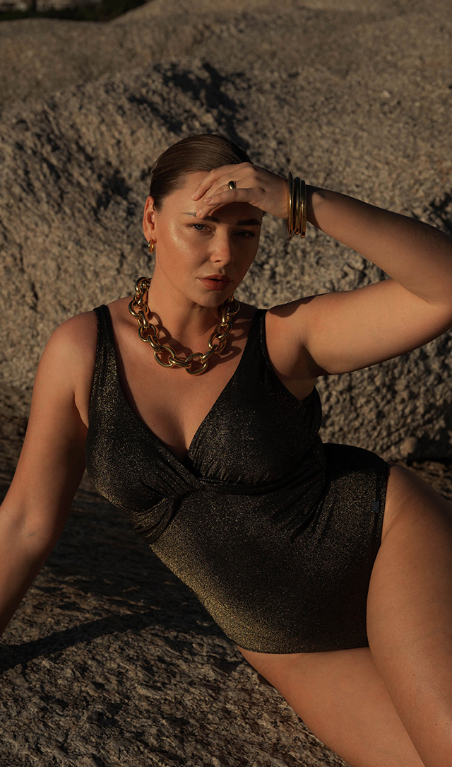 Marina Rinaldi Lurex Beachwera Swimsuit SS23
